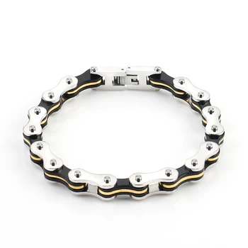 

Wide 7.5mm Punk Stainless steel Bangle Hip Hop Biker For men's women's Bracelets&Bangles Motorcycle Chains Fashion Jewelry Gifts