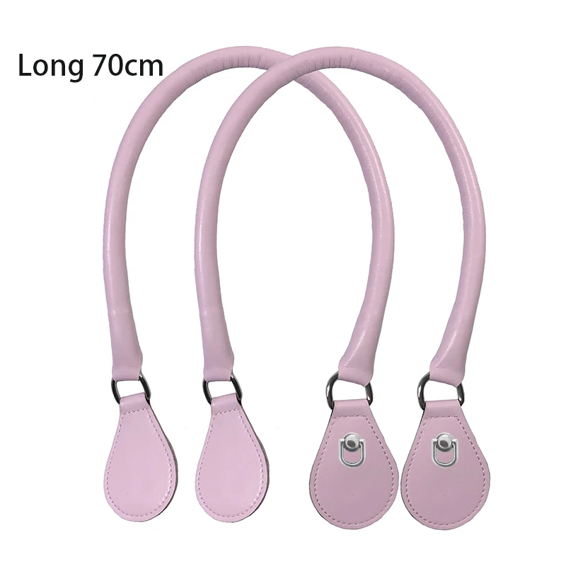 2021 New Leather Round Belt Handle with D Buckle Drops for City Chic Obag Basket Bucket Classic Mini Women Handbag O Bag 