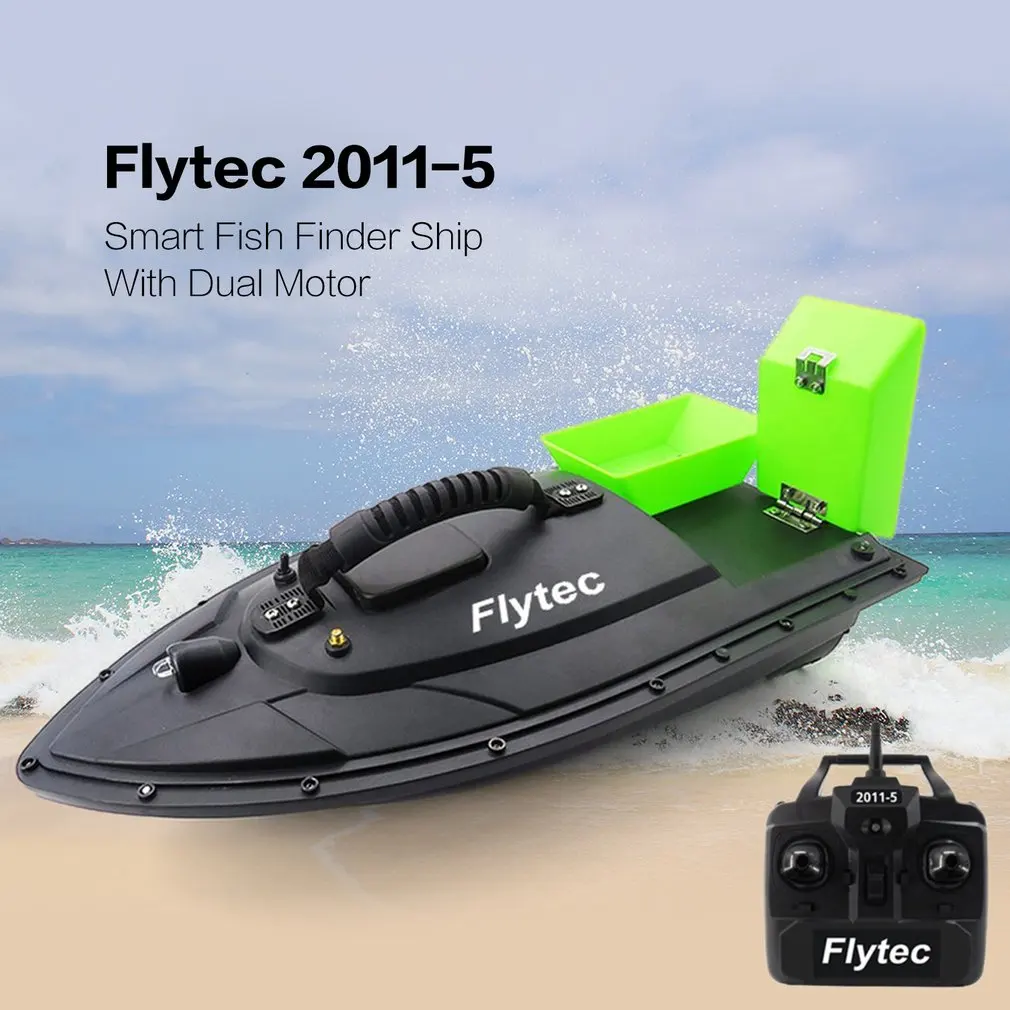 Flytec 2011 5 рыболовный инструмент Smart RC лодка для приманки игрушка рыболокатор с