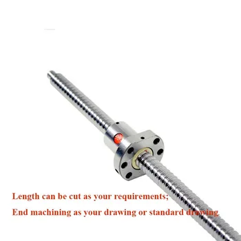 

20mm ball screw nut SFU2005 L1100 1150 1200mm with BK15 BF15 end machining +1pc SFU2005 Ballscrew nut