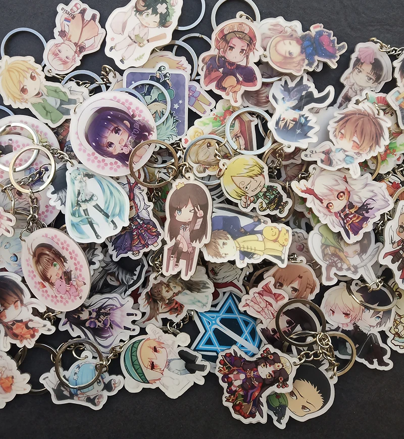 Брелок 20 шт./компл. по умолчанию аниме Touken Ranbu Online Lovelive Hetalia Bungo бродячие собаки