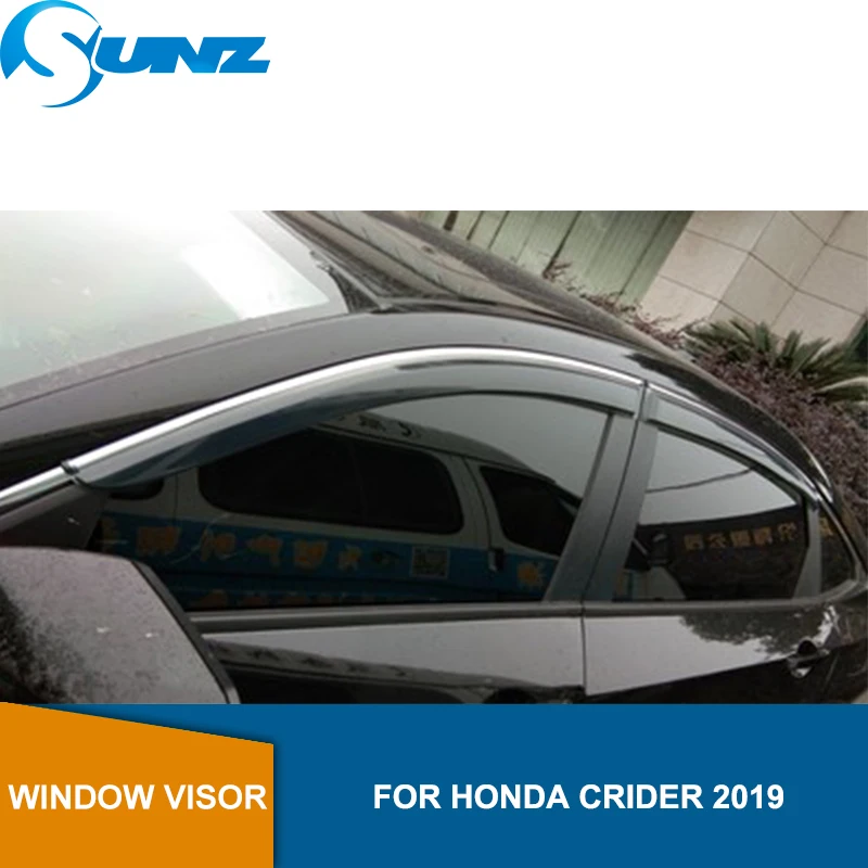 

Smoke Side Window Deflector For Honda CRIDER 2019 Window Shield Cover Window Visor Vent Shade Sun Rain Deflector Guard SUNZ