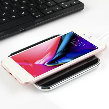 

Mirror Wireless Charger Zinc Alloy Square 10W Fast Charge Wireless Charger