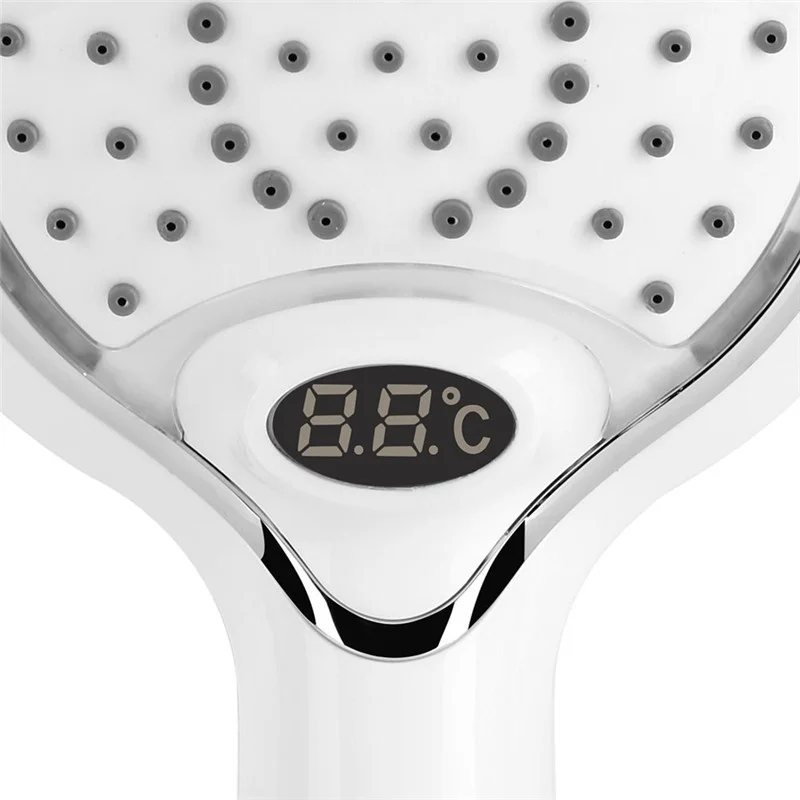 Ручной душ для ванной комнаты с цифровым температурным дисплеем RGB светодиодный умный душ(не нужен аккумулятор