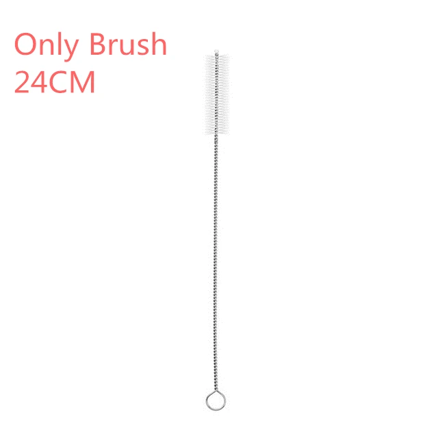 Only cleaner 2/4/8 шт. красочные Многоразовые соломинкой Высокое качество 304 Нержавеющая сталь металла с Чистящая Щетка для кружек 20/30 унций - Цвет: Only cleaner
