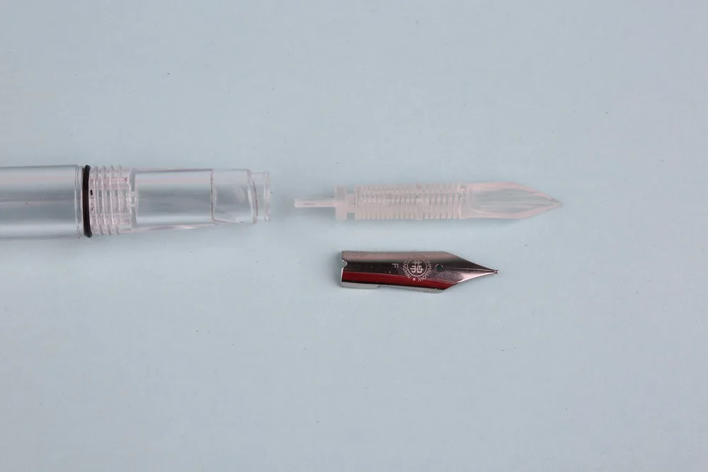 Penbbs 494 прозрачный поршень демонстратор авторучка EF/F Nib оригинальная коробка