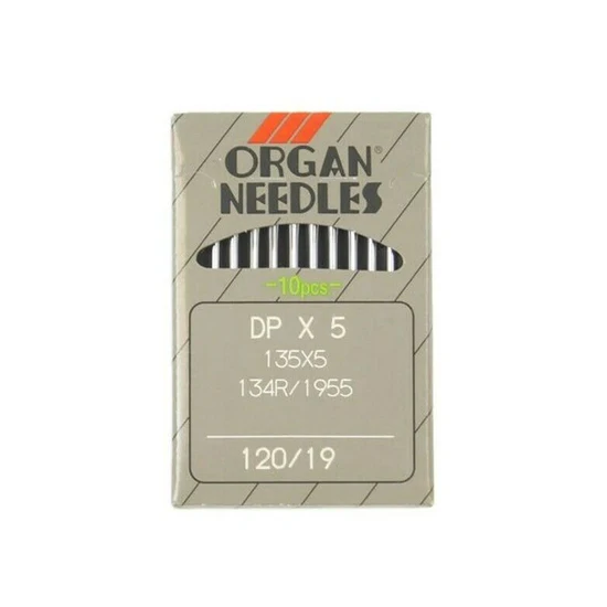 DPX5(120-19) 10 шт./лот высокое качество иглы organ DBX1 DCX1 DPX5 UYX128GAS для промышленные прямострочные швейных машин Singer, juki brother - Цвет: DPX5(120-19)