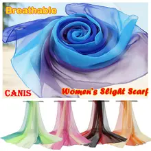 Модные женские дышащие шарфы с принтом, длинные мягкие шарфы, женские шифоновые шали, шарфы 160 см