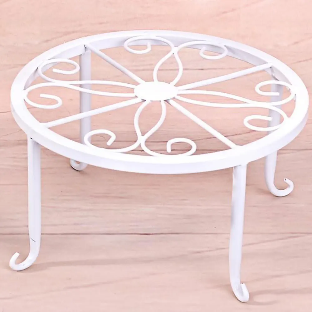 Горшечная стойка из кованого железа для домашнего декора классический стиль