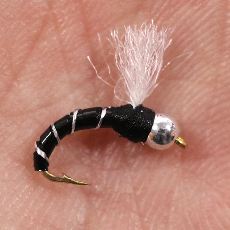 Vampfly 8 шт.#14 головка из бисера Emerger Buzzers форель и серый мух для ловли нахлыстом Нимфы лосось пресноводные мокрые мухи приманки