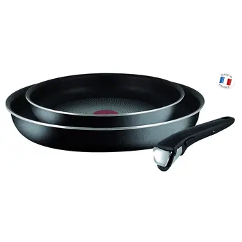 

Tefal L2319002 Ingenio Elegance - Set of 2 pans (22/26 cm diameter) and 1 handle aluminum cookware