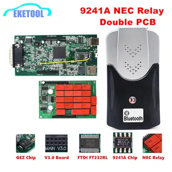 

DS150cdp TCS Pro+ Multidiag pro 9241A Chips Double Green PCB V3.0 NEC Relay 2016.R1 Free Keygen OBD2 Car Diagnostic Tool