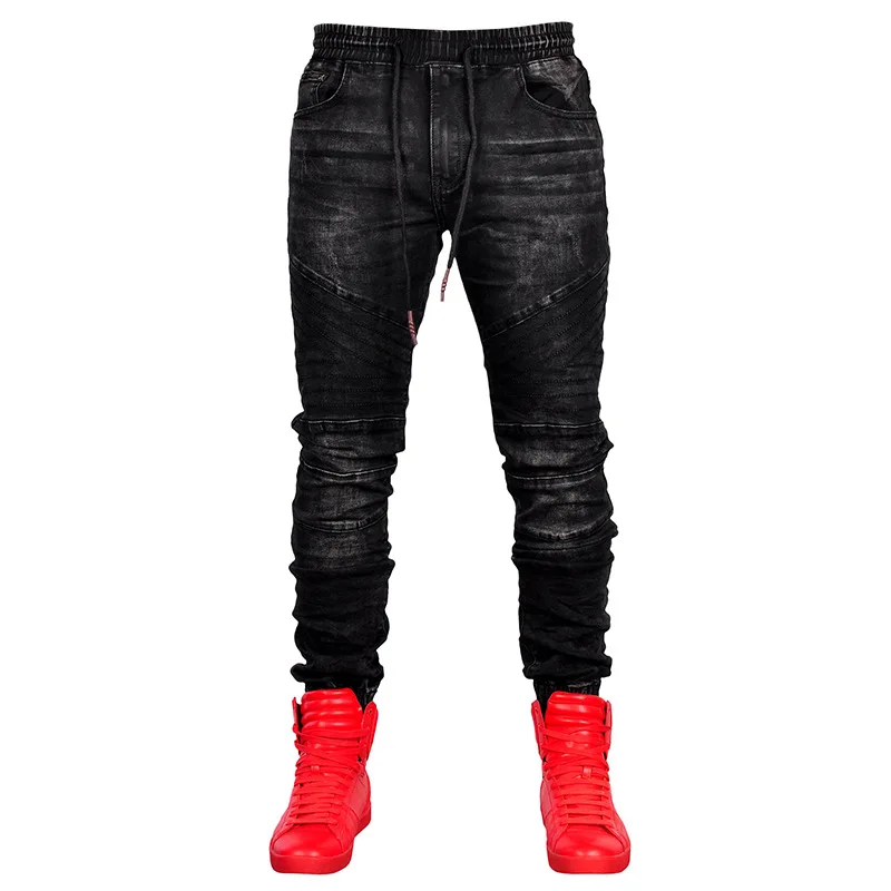 Seller Mens Fashion Designer Pencil Pants Pockets Solid Color Homme Clothing Zipper Hip Hop Balck Casual Apparel