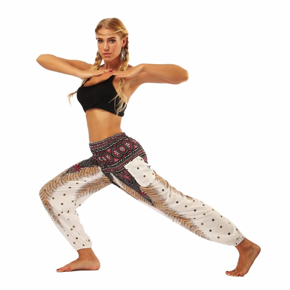TL001-Wide leg loose yoga pant elastic legging (2)