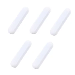 Barras de agitación blancas de 5 piezas, agitador magnético de PTFE, agitadores de barra de laboratorio