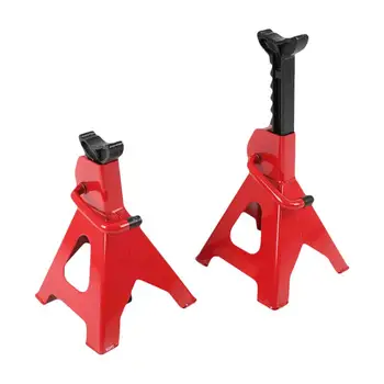 

One Pair Iron Jack Stands Height Adjustable Repair Tool With 3 Ton Capacity For Car Home School