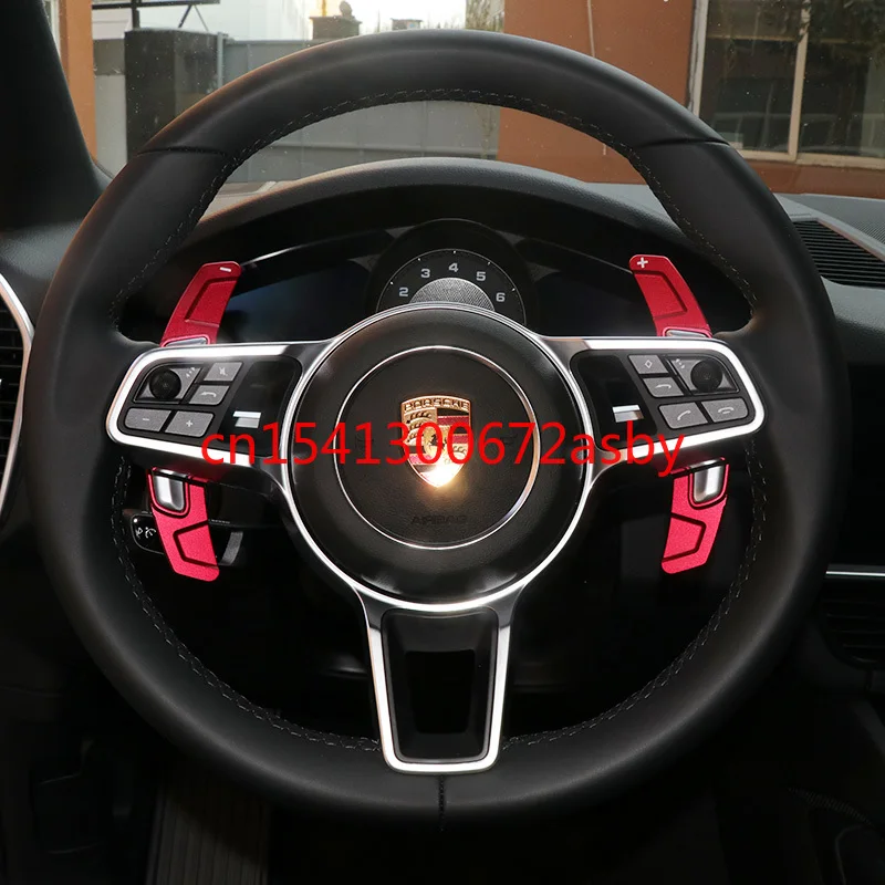 

2 шт. для Porsche Cayenne Macan 718 Новый panamera Алюминиевый Рычаг переключения передач на руль автомобильные аксессуары для интерьера