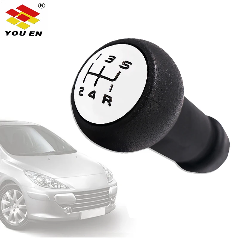 5 Speed Car Gear Stick Shift Knob Head For Peugeot 106 206 306 406 107
