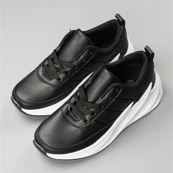 

bbx/New products for boys and girls in 2020, fashionable pu quality running shoes for children, black breathable running shoes