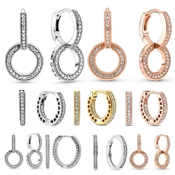 2021 New Women For Jewelry Making Accessories Fit Original DIY Designer Charms Pendientes Plata 925 Stud Sterling Silver Earring