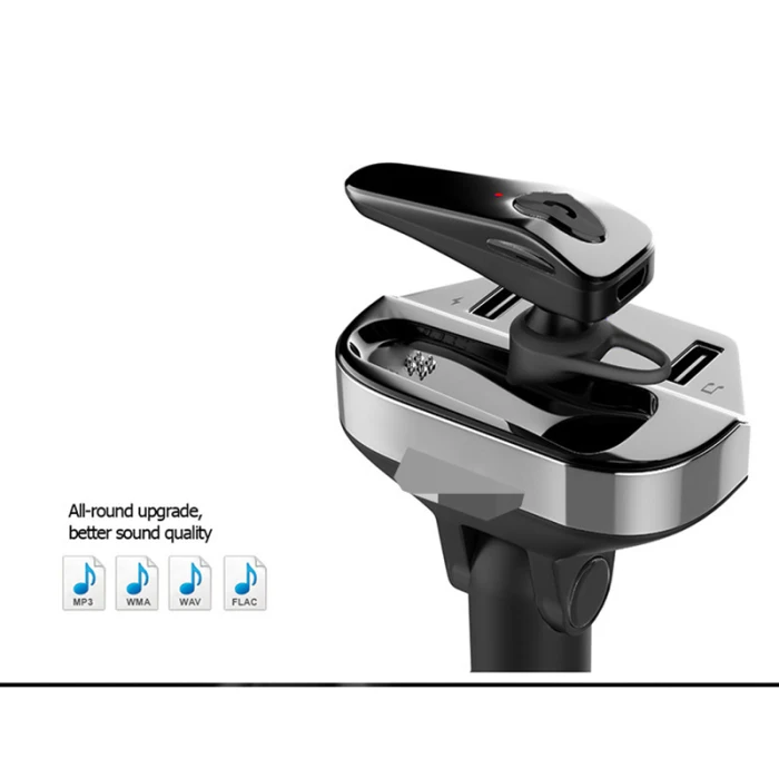 Bluetooth fm-передатчик наушники автомобильный комплект автомобильный аудио mp3-плеер с двойным USB зарядным устройством NC99