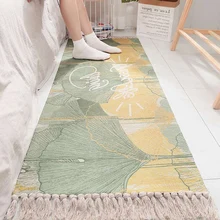 Ковер разных размеров, хлопковый напольный домашний коврик, хлопковый ковер для спальни, декоративный коврик в скандинавском стиле, для гостиной, дивана, кухни, свежий