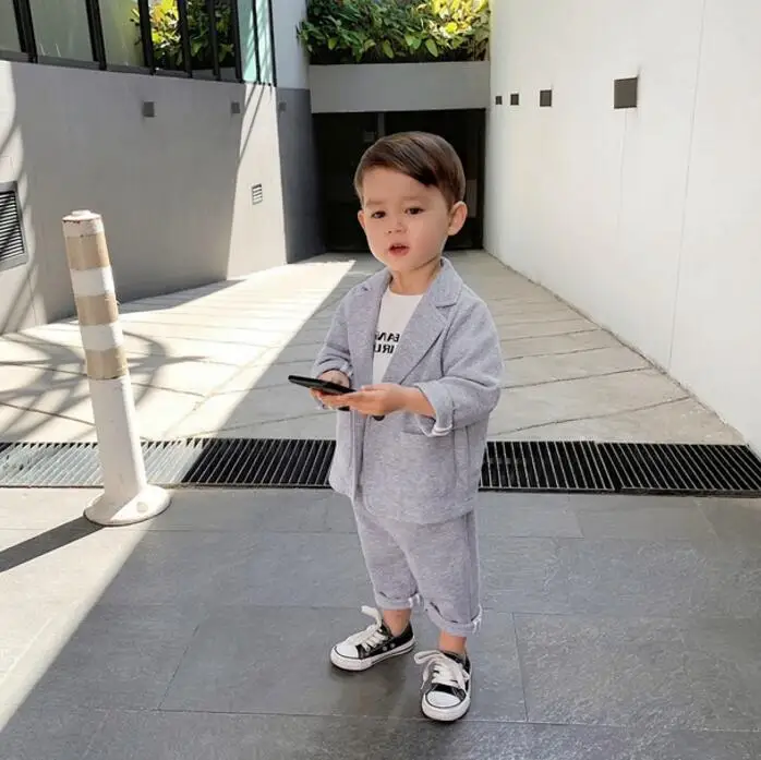 Boys'Dress весенне-осенняя одежда для мальчиков; Новинка; детская куртка с длинными рукавами в иностранном стиле; джемпер