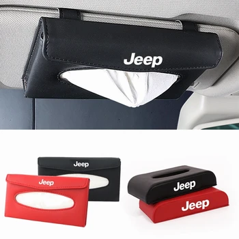 

Car Interior Tissue Box Accessories For Jeep Renegade Grand Commander CherokeeCompass Patriot Wrangler YJ JL JK TJ CJ Decoration