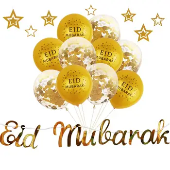 

Ramadan Decorations Eid Mubarak Sequin Balloons Set Party Wedding Decoration Happy Ramadan Muslim Festival Party Sequin Balloon