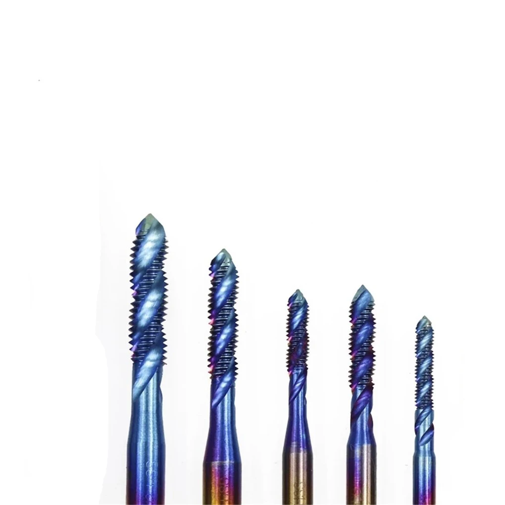 1 шт. HSS M3-M8 метрический винт кран резьба кран нано синий покрытием спиральный кран дрель