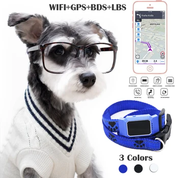 防水ペットスマートミニ gps トラッカーの犬の首輪犬猫トレースロケータ gps 追跡装置オリジナル抗ロストトレーサー