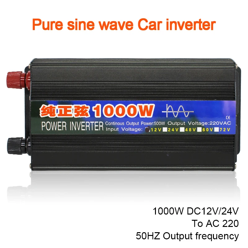 Источник питания EASUN 1000W чистый синусоидальный инвертор 12 В/24 В переменного тока