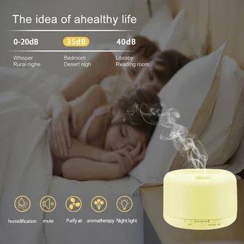 

O2389YK 110V 500ML RGB Aroma Diffuser with Black Controller US Plug PAK55