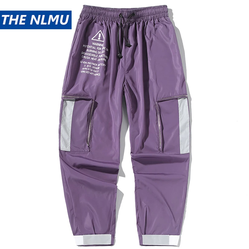 purple cargo trousers