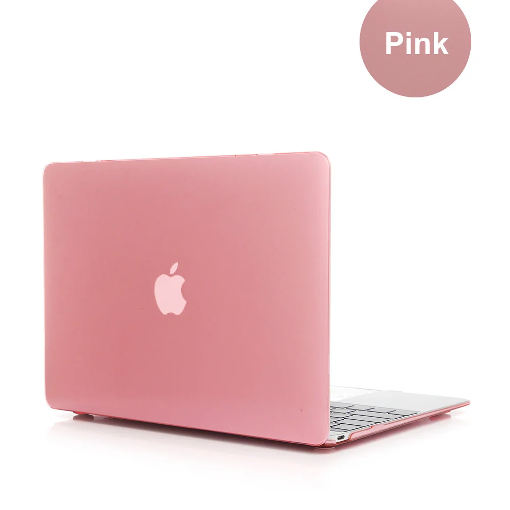 Crystal Pink Кристальный чехол для ноутбука Apple Macbook Mac Book Air Pro retina 11 12 13 15 15,4 13,3 дюймов с сенсорной панелью - Цвет: Crystal Pink