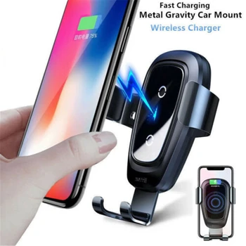 

New Car Mount Qi Wireless Charger Quick Charge Fast Charging Pad Holder Stand
