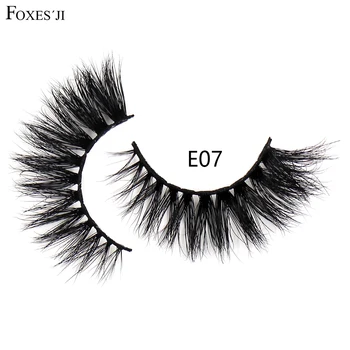 

FOXESJI Eyelashes 3D Mink Lashes Handmade Fluffy Cross Thick Volume Eye Lashes False Eyelashes Natural Makeup Mink Eyelashes E07