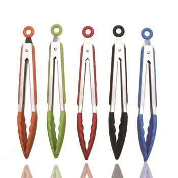 

1 PC Silicone Food Tongs Kitchen Cooking Tools Utensils Tongs Barbecue Anti-Slip Food Clippers BBQ Tools Accessories