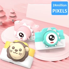 Детская цифровая камера с Wi-Fi, Детская мини-камера 1600W HD с мультипликационным принтом, Детская уличная фотосъемка, реквизит, цифровая камера для детей на день рождения