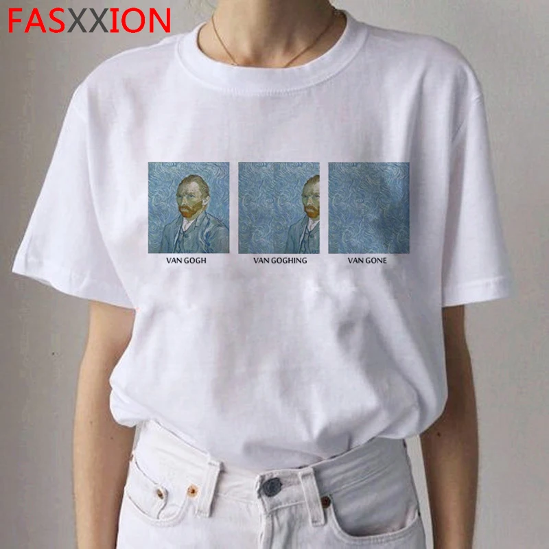 Voting drink action Van Gogh Van Goghing Van Gone Harajuku T Shirts Women Oil Art Painting  Ullzang T shirt Funny 90s Tshirts Fashion Top Tees Female|T-Shirts| -  AliExpress