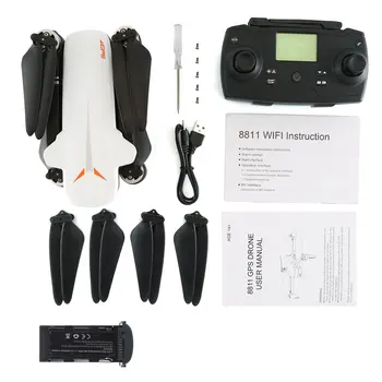 

GPS Foldable RC Drone Helicopter with Optical Flow Dual-mode 4K HD Dual Camera with Wifi Connection 23mins VS F11 B4W SG906