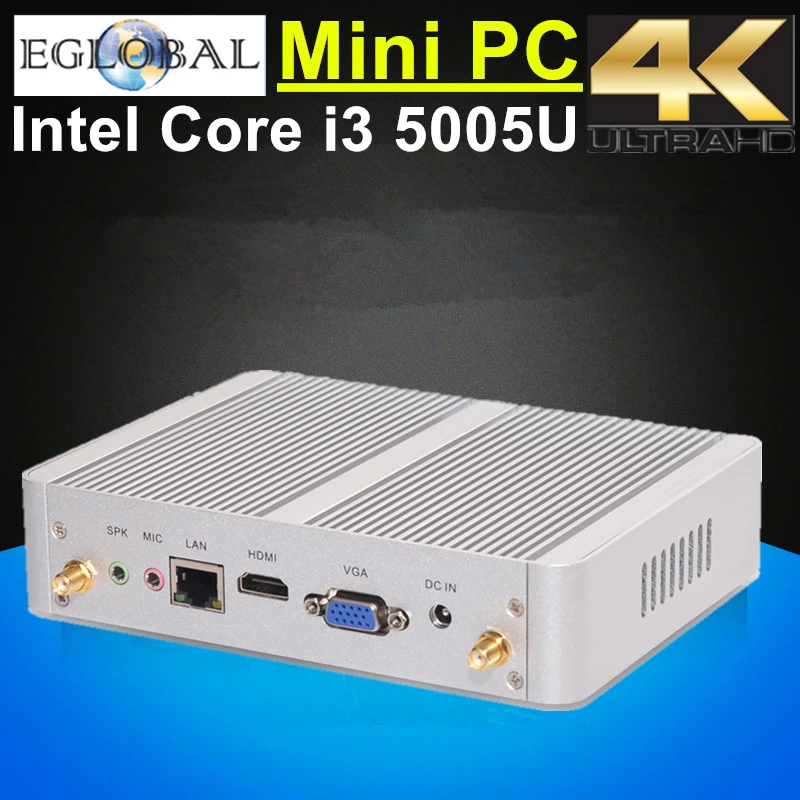 Mini PC Intel Core i3 5005U N3150 Pocket PC Computor Windows 10 DDR3L Ram Msata SSD Haswell Nuc 4K HTPC Linux 300M Wifi HDMI+VGA