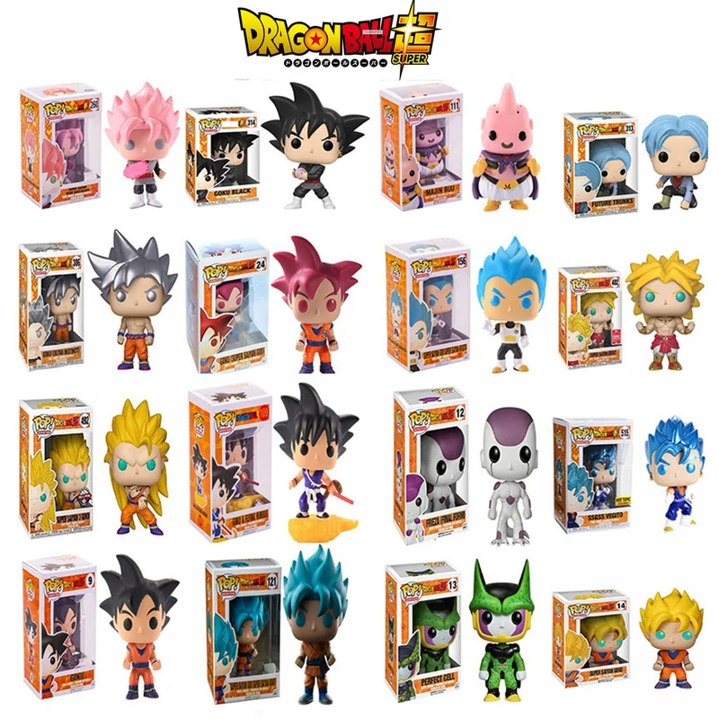 Funko POP аниме Dragon Ball Супер Saiyan Goku Vegeta Виниловая фигурка Коллекционная модель детские игрушки Праздничные подарки