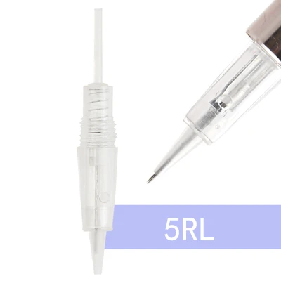 50pcs 5RL LCD full touch screen Permanent Makeup machine Digital Eyebrow MTS tattoo Machines Microblading DIY Kit With Tattoo Needle - Цвет: 50pcs 5RL