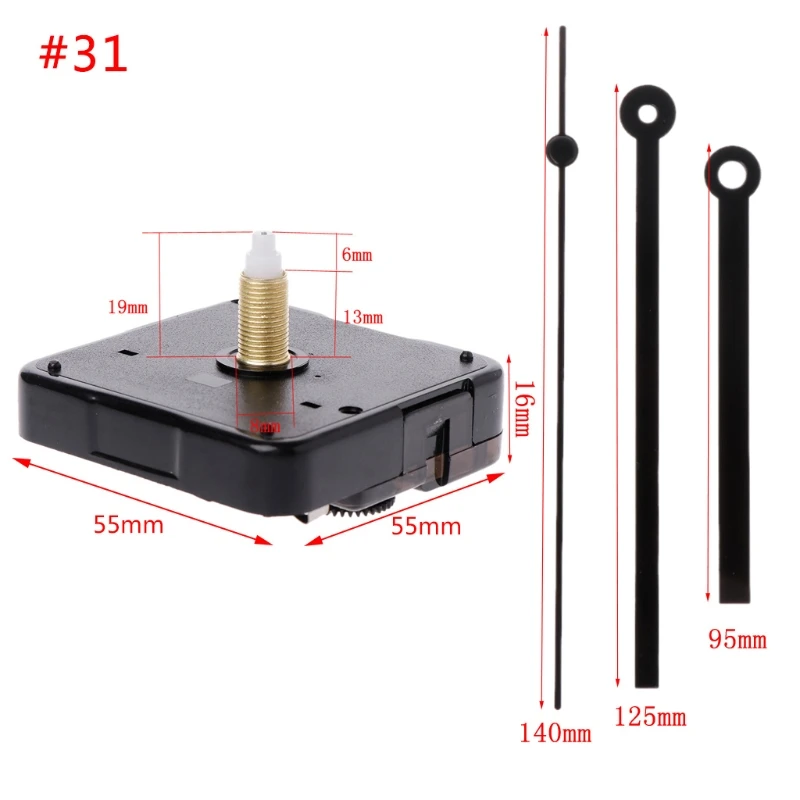 Repair-Tool-Parts Clock-Movement-Mechanism-Hands Silent-Kit-Set Wall Quartz DIY 01 -To-42-