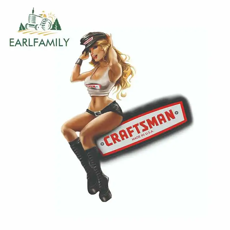 Vintage Craftsman Pinup Girl Vinyl Decal Sticker Car Truck Mechanic Tool Box