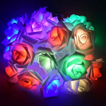

NEW Fairy Lights Christmas Party Wedding 2.3 M Light String Lamp USB Artificial Rose LED Festival Decoration