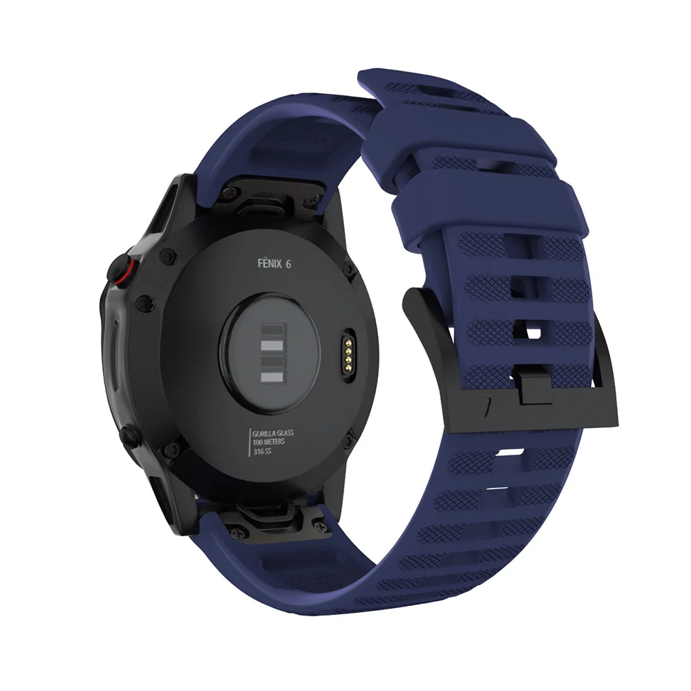 26 22 мм быстросъемный ремешок для часов Garmin Fenix 6X6 Pro Quick Fit Силиконовый ремешок для наручных часов Garmin Fenix 5 5X ремень