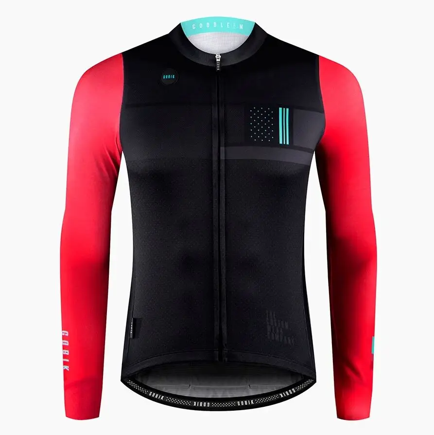 Cycling JERSEY Высокое качество, лучшее качество, длинный рукав, Велоспорт Джерси, зимняя термофлисовая ткань с 3 карманами, pro fit - Цвет: Cycling JERSEY