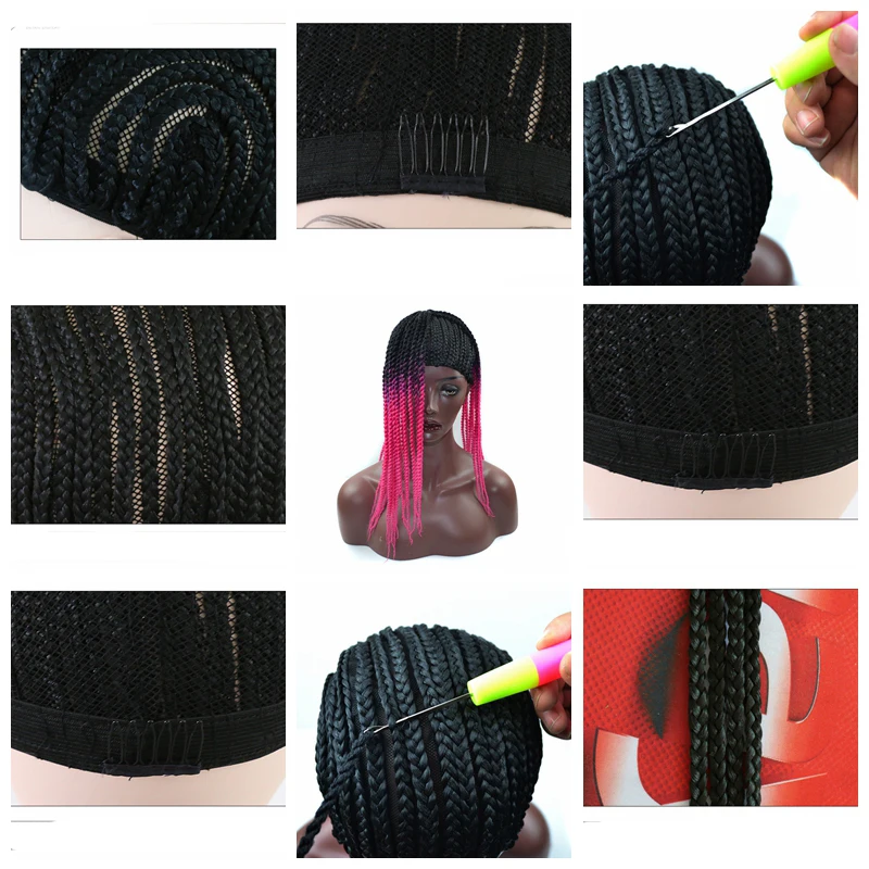 1 шт., черная супер эластичная Кепка для плетения, вязанная крючком, коса, парик, шапка s, высокое качество, коса, парик, сетка для плетения волос в африканском стиле